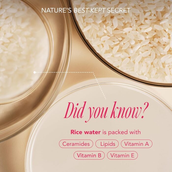 The Face Shop Rice Water Bright Travel Kit, Korean Skin Care Set with Ceramide, Gift Set - Gentle Face Wash & Vegan Skin Care (Serum, Cream, Eye Cream), Hydrating for Dry Skin, Daily Face Moisturizer - Image 2
