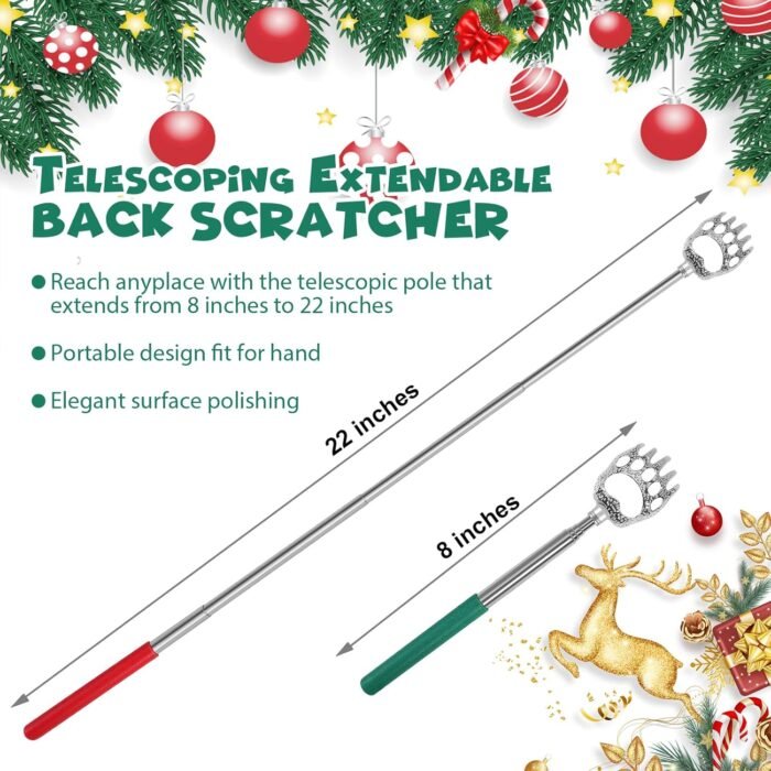 Bear Claw Back Scratcher 4 Pack, Telescopic Expendable Cool Gifts for Men, Women, Grandma, Grandpa - Funny White Elephant Gifts for Adults Useful Stocking Stuffers for Adults - Image 3