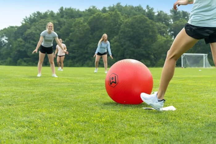 Wicked Big Sports Little Kids Kickball-Supersized Kickball Outdoor Sport Tailgate Backyard Beach Game Fun for All, Original Version, red - Image 8