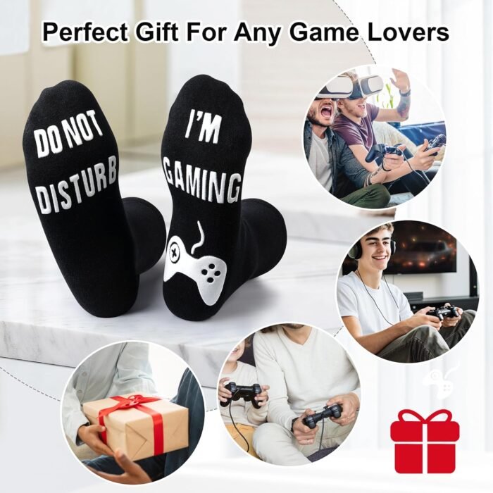 Do Not Disturb I'm Gaming Socks,Christmas Men Gifts For Men,Gamer Socks Gift For Teenage Boys,Gifts For Son,Men,Dad,Husband - Image 6