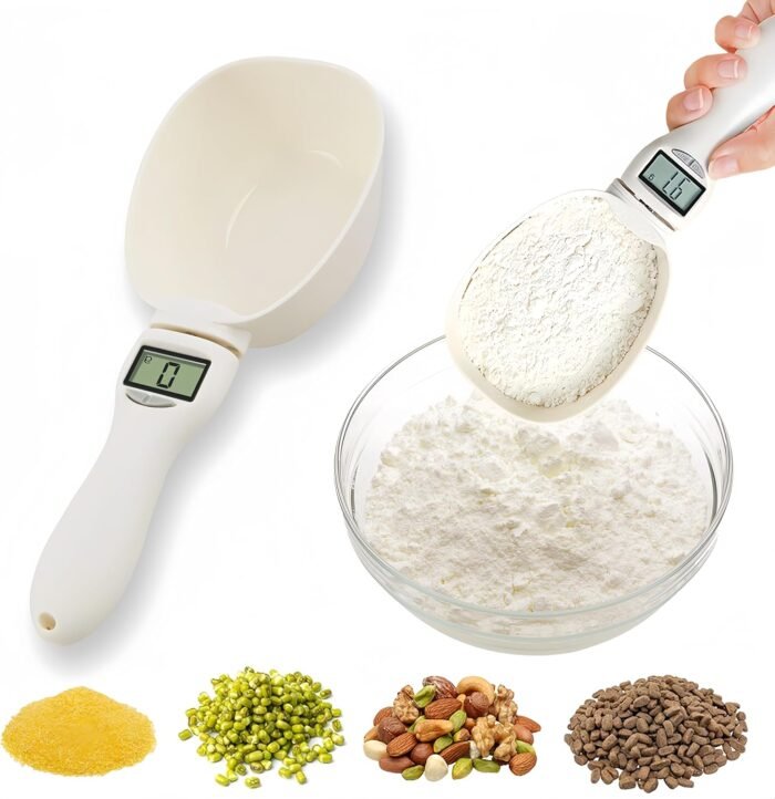 Food Measuring Scoop Scale, Digital Measuring Spoon, Weighing Spoon Scale 800g / 0.1g High Precision with LCD Screen, Display Electronic Measuring Spoon for Kitchen Gadgets and Daily Meals (1pc)