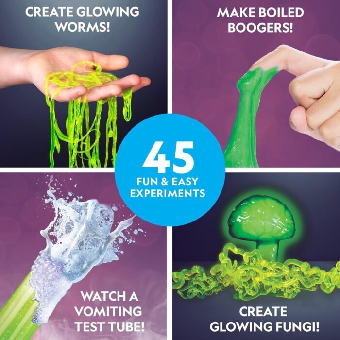 NATIONAL GEOGRAPHIC Gross Science Kit - 45 Gross Science Experiments- Dissect a Brain, Make Slime, Creepy STEM Project Gifts for Boys and Girls, Halloween Activities for Kids 8-12 (Amazon Exclusive) - Image 3