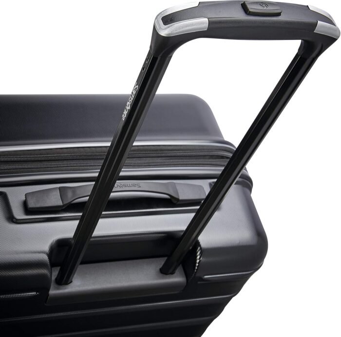Samsonite Omni 2 Hardside Expandable Luggage with Spinner Wheels, Midnight Black, 2-Piece Set (19/28) - Image 3