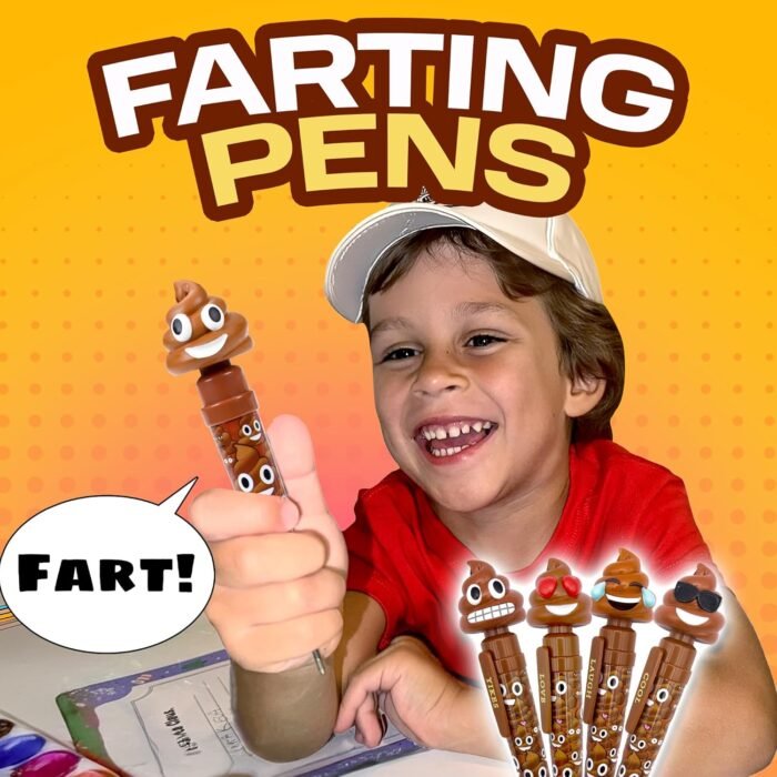 Farting Poop Pen Makes 7 Funny Fart Sounds - Perfect Stocking Stuffers for Kids, Teens & Boys - This Poop Pen Makes Funny Gifts for the Entire Family - Great Fart Pen Gag Gifts with Big Laughs - Image 2