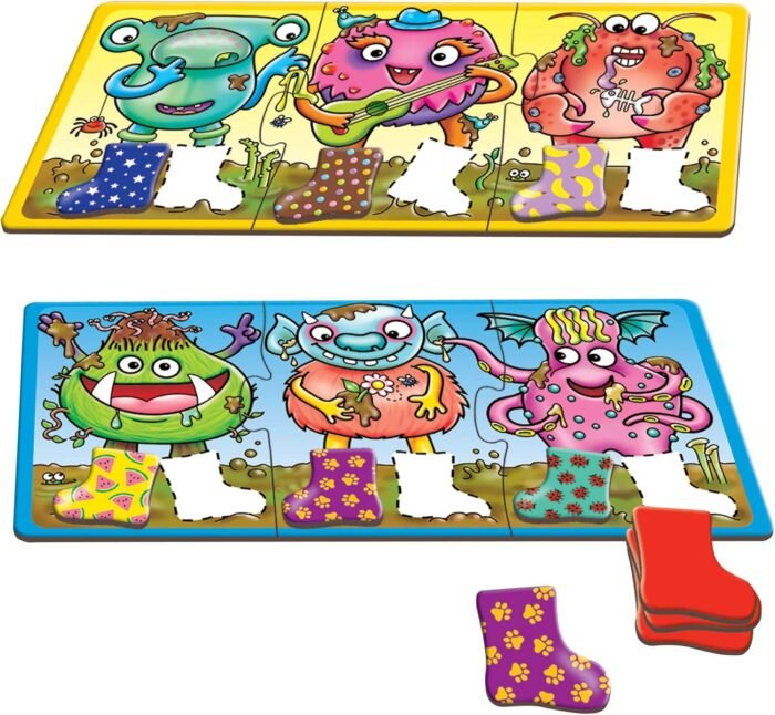ORCHARD TOYS Moose Smelly Socks Game. Find Matching Pairs of Socks for Your Monsters! for Ages 3-6 and 2-4 Players - Image 6
