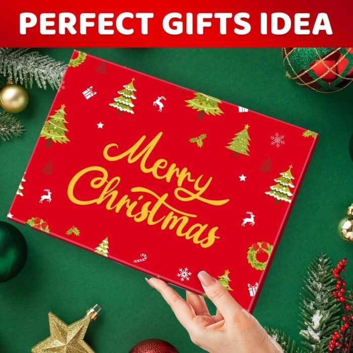 HAPPYPOP Christmas Gifts Stocking Socks for Women - Christmas Knee High Light Up Twisted Socks, Secret Santa Xmas Stocking with Greeting Card for Teen Girls - Image 7