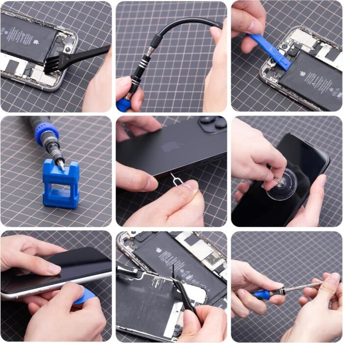 XOOL 200 in 1 Precision Screwdriver Kit, Electronics Repair Tool Magnetic Driver Kit with 164 Bits, Flexible Shaft, Extension Rod for Computer, iPhone, Laptop, PC, PS4, Xbox, Nintendo - Image 6