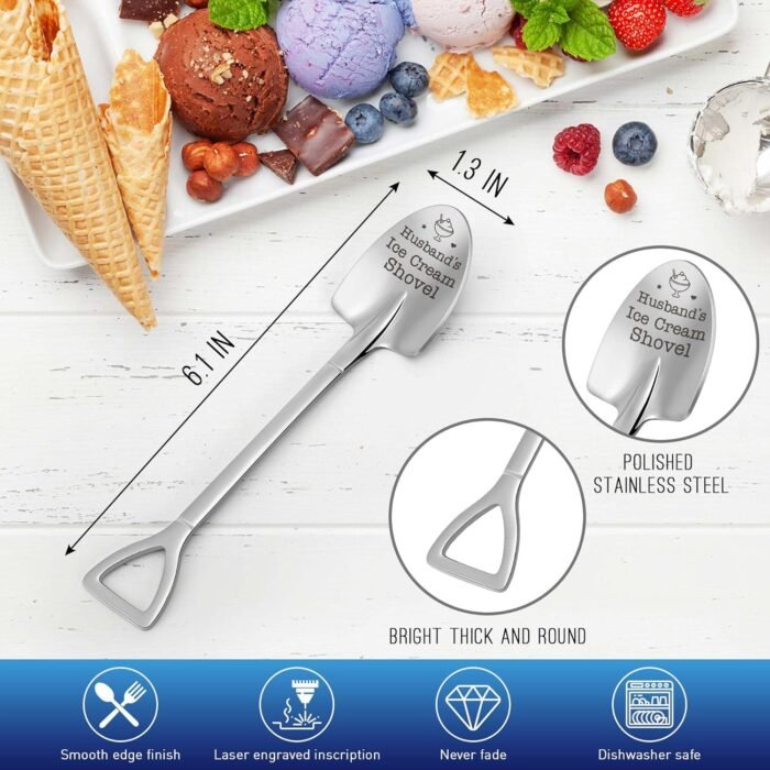 Gifts for Husband Birthday Christmas Presents for Husband Stocking Stuffers Unique Husband's Ice Cream Shovel, on Valentine's Day, Fathers Day, Wedding Anniversary - Image 6
