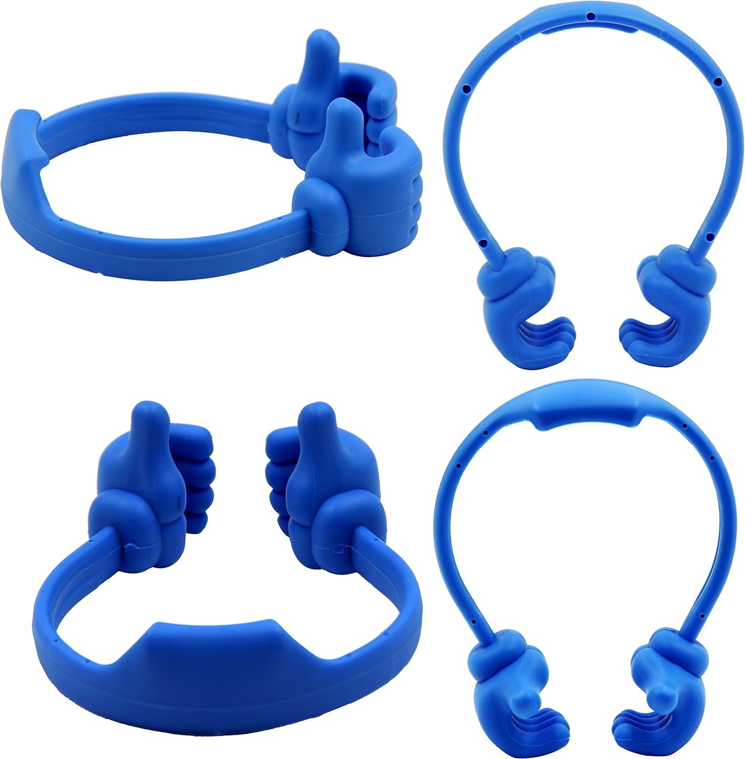 Honsky Thumbs-up Cell Phone Stand Holder, Tablet Stand Cradle for Desk Desktop Smartphone Cellphone Mobile Phone,Tablets - Universal, Adjustable Flexible,Blue - Image 7