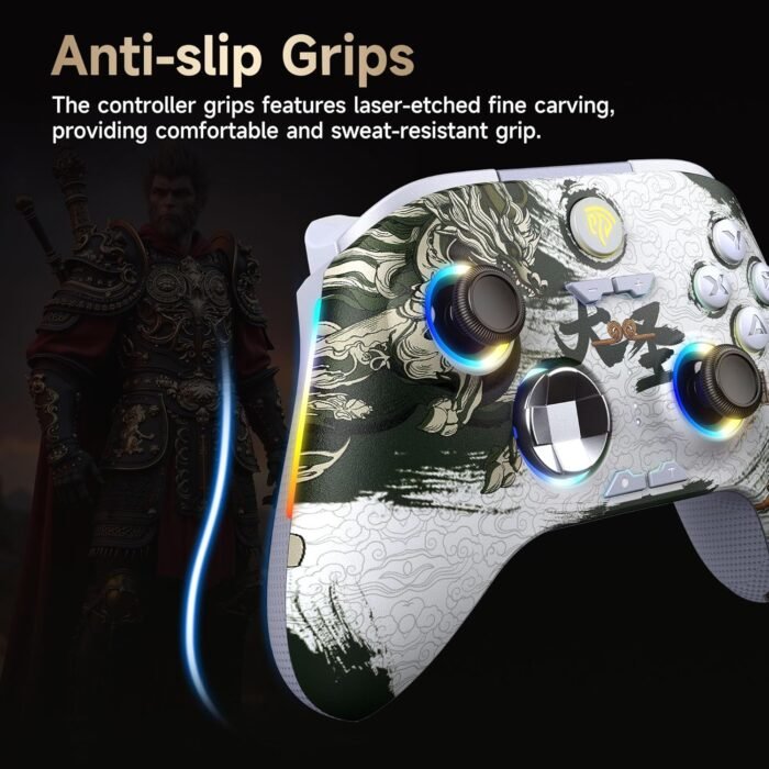 EasySMX X15 PC Controller - Enhanced Wireless Bluetooth Controller with Hall Joysticks/Hall Triggers/RGB Lighting - No Stick Drift, No Dead Zone - Work for Windows PC, Android, Steam and Switch - Image 8