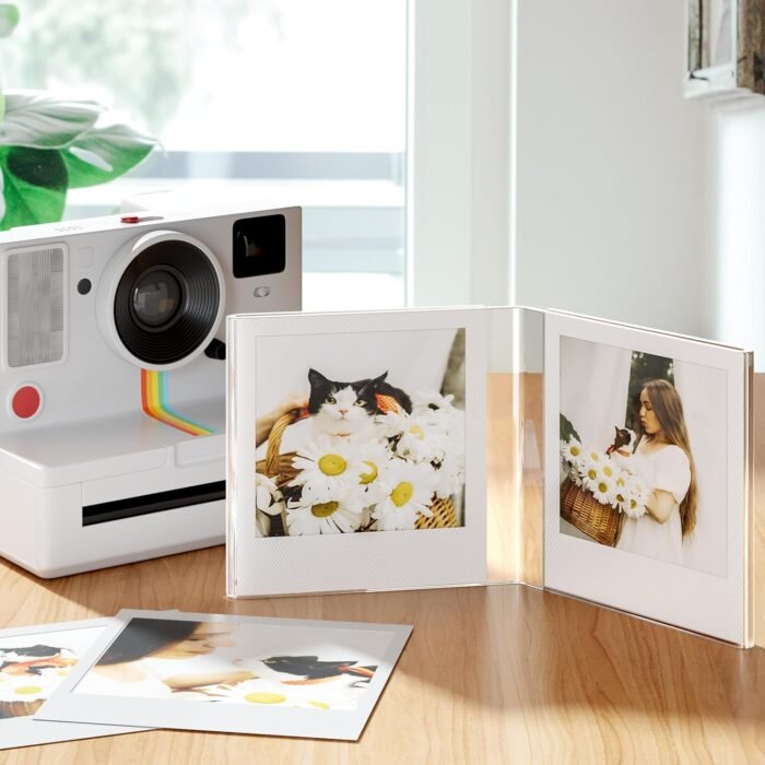WINKINE Polariod Frame for Photos 4.2''x3.5'', Polaroid Frames fits i-Type/600/SX-70 Films, Acrylic Polaroid Picture Frames, Polaroid Film Instax Frames Desktop, Polaroid Photo Frame for Tabletop - Image 5