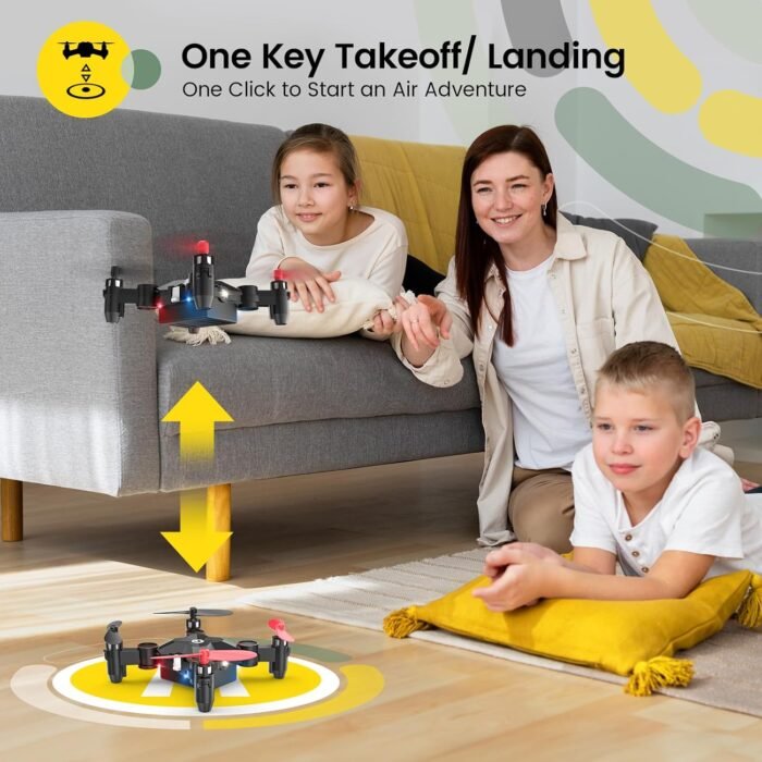 Holy Stone HS190 Foldable Mini Nano RC Drone for Kids Gift Portable Pocket Quadcopter with Altitude Hold 3D Flips and Headless Mode Easy to Fly for Beginners - Image 2