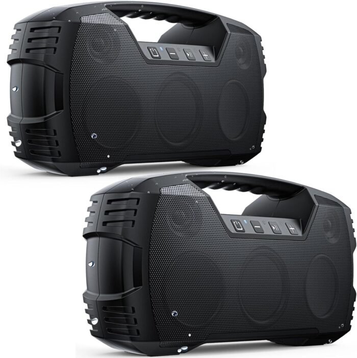 Portable Wireless Bluetooth Speaker, 40W (60W) Peak Loud Sound IPX7 Waterproof Speakers, 32H Playtime, Outdoor Speaker for Home/Party/Beach, Electronic Gadgets, Birthday Gift