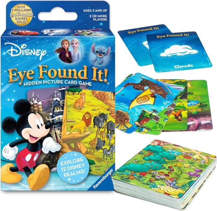 Ravensburger World of Disney Eye Found It Card Game - Engaging Family Fun | Immersive Disney Scenes | Skill-Building Game | FSC-Certified Materials