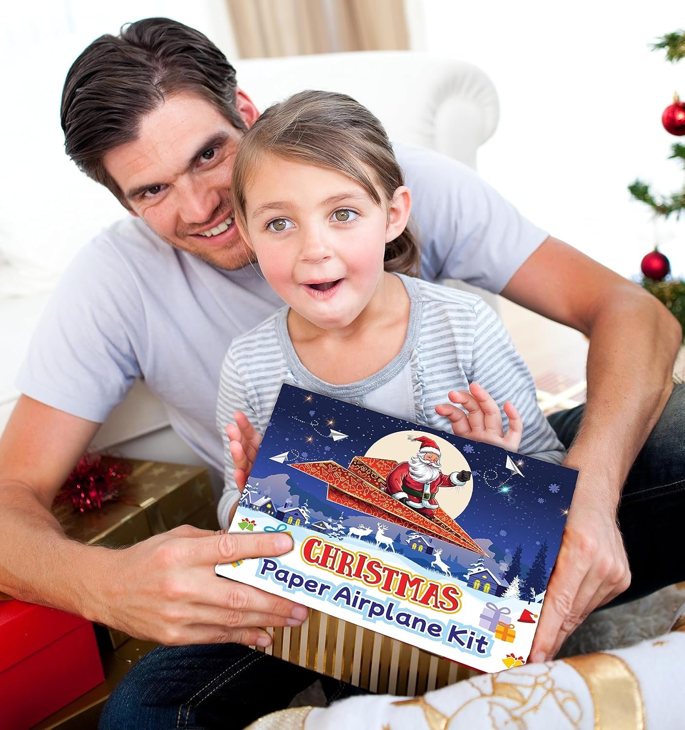 Paper Airplane Kit, Christmas Stocking Stuffers for Kids, Toys for Ages 8-13 Instruction Book, 60 Holiday Sheets, Christmas Gift Box, Stocking Stuffers Ideas for Boys 8-12 Christmas Crafts 2024 - Image 3
