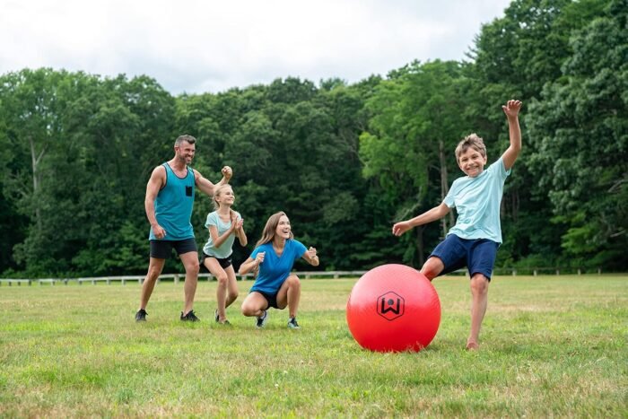 Wicked Big Sports Little Kids Kickball-Supersized Kickball Outdoor Sport Tailgate Backyard Beach Game Fun for All, Original Version, red - Image 6