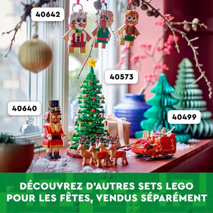 LEGO Santa's Sleigh - Building Toys for Kids, Boys & Girls, Ages 9+ - Indoor Christmas Decorations for Home W/Santa Claus Figurine & Reindeer - Gifts for Boys & Girls - 40499 - Image 7