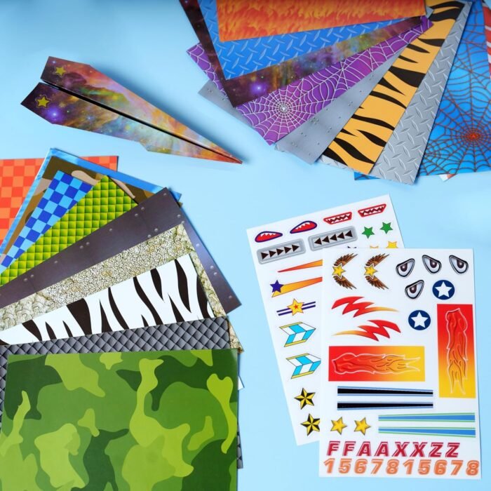 Creativity for Kids Paper Airplane Squadron - Create 20 Paper Airplanes, Crafts for Boys and Girls, Stocking Stuffers and Gift for Boys, Kids Activities for Ages 6-8+ - Image 8