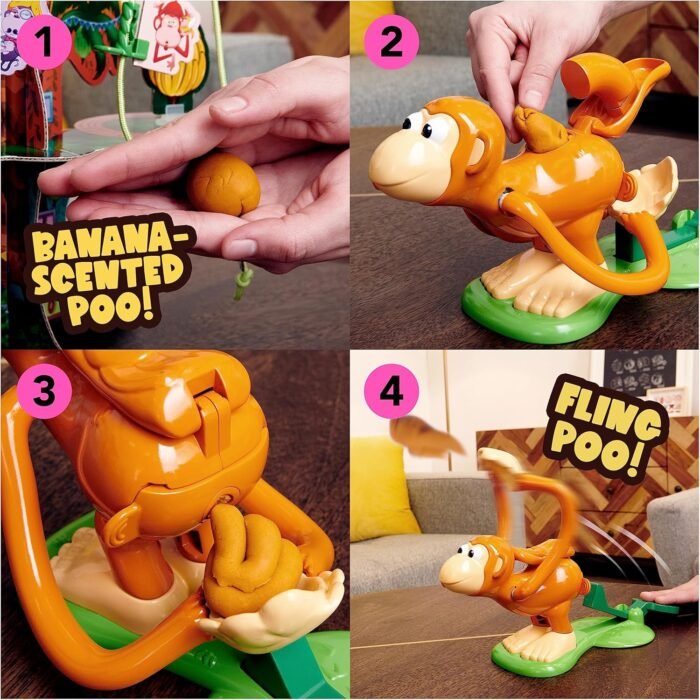 Spin Master Games, Monkey See Monkey Poo Game, Fun Games, Sensory Toys, Family Games, Funny Gifts, Christmas Gifts for Kids, for Ages 4+ - Image 4
