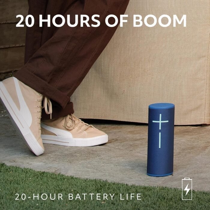 Ultimate Ears MEGABOOM 4 Portable Waterproof Bluetooth Speaker with Powerful 360-Degree Sound and Thundering Bass, Floating Speaker with 20-Hour Battery and 147ft (45m) Range - Blue - Image 3