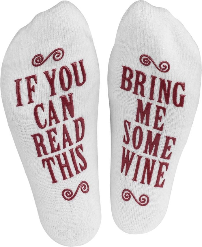 Haute Soiree Women's Novelty Socks - “If You Can Read This, Bring Me Some” - One Size Fits All
