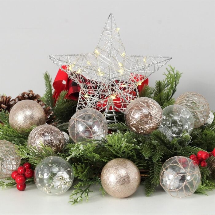 Clear Plastic Christmas Ball Ornaments, 30ct 2.36 Inch Champagne Balls for Tree Decoration - Shatterproof for Holiday Wedding Party Gifts - Image 9