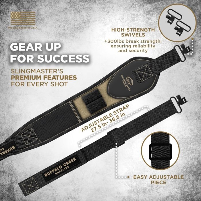 2 Point Sling with Adjustable Length and Max Grip Non-Slip Technology for Outdoor Sports, Hunting, Range - Image 7