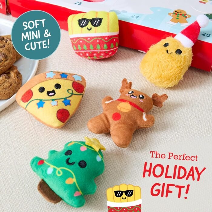 Emotional Support Plush Advent Calendar by Relatable, Perfect Plush Advent Calendar for Kids or Teens, Contains 25 Mini Collectible Plushies Including Fries, Gingerbread, and Nugget Plush Toys, Stocking Stuffers for Kids - Image 5
