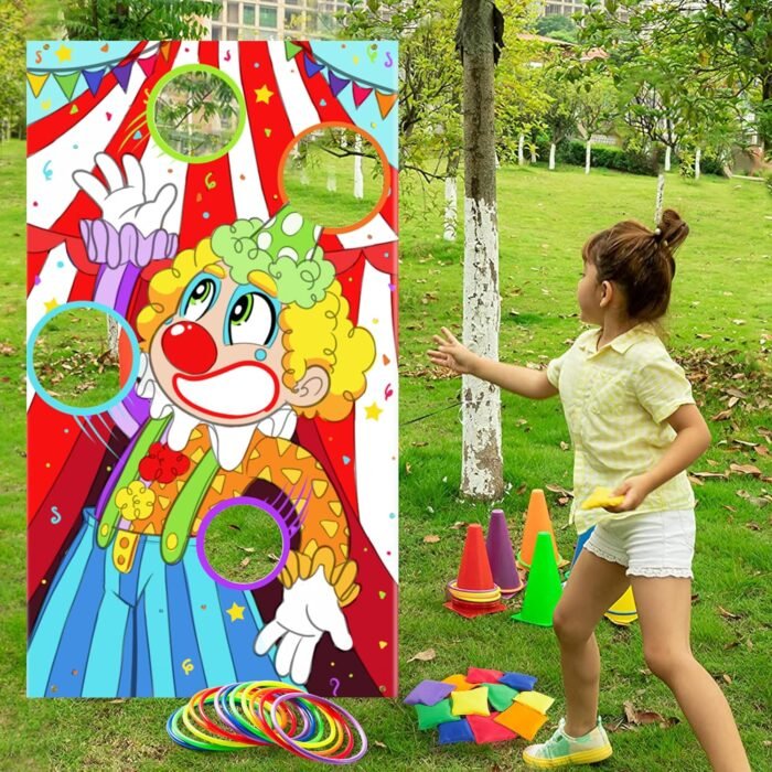 JOYIN 31PCS 3 in 1 Carnival Games, Easter Ring Toss Yard Game Set, Bean Bags, Cones - Outdoor Toys for Toddlers & Kids, Children's Indoor Play, Family Fun Games, Kids Party Cornhole Set, Lawn Games - Image 8