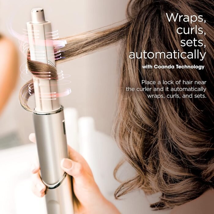 Shark HD430 FlexStyle Air Styling & Drying System, Powerful Hair Dryer Brush & Multi-Styler with Auto-Wrap Curlers, Paddle Brush, Oval Brush, Concentrator Attachment, Stone - Image 4
