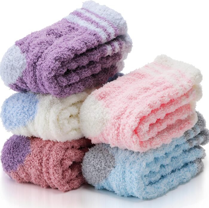 ANTSANG Womens Fuzzy Socks Slipper Winter Fluffy Cozy Cabin Warm Soft Fleece Comfy Home Socks