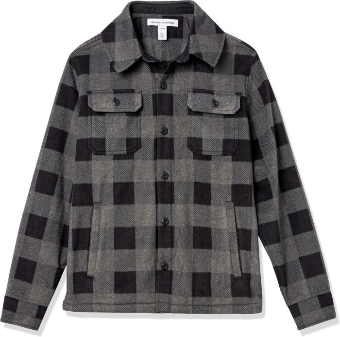 Amazon Essentials Men's Long-Sleeve Polar Fleece Shirt Jacket - Image 5