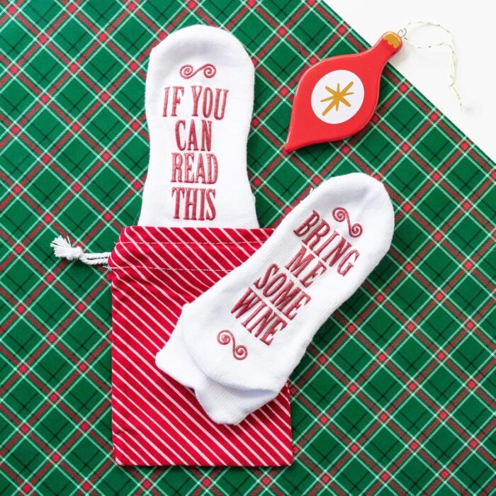Haute Soiree Women's Novelty Socks - “If You Can Read This, Bring Me Some” - One Size Fits All - Image 3