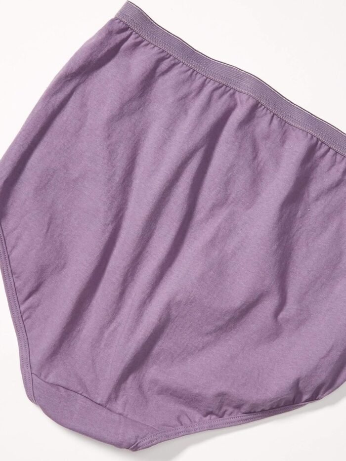 Hanes Women's Just My Size High-Waist Cotton Brief Underwear, High-Rise Brief, 6-Pack (Colors May Vary) - Image 3