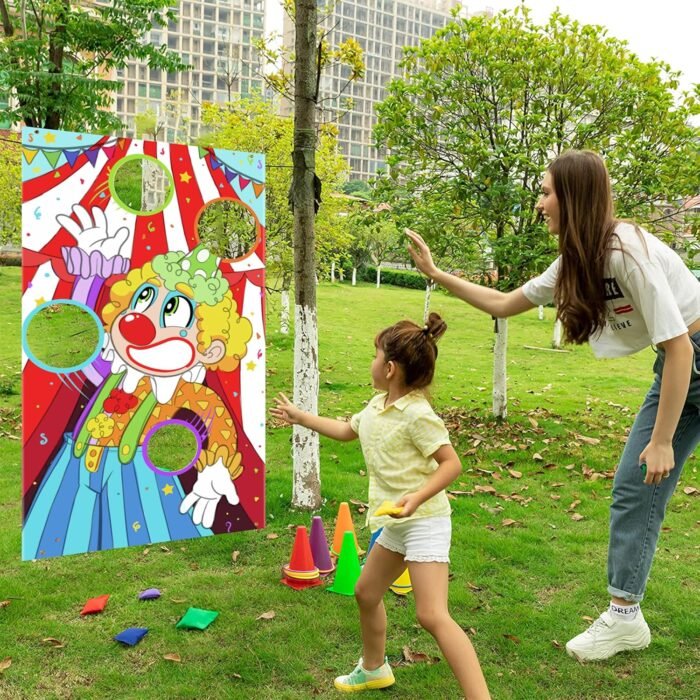 JOYIN 31PCS 3 in 1 Carnival Games, Easter Ring Toss Yard Game Set, Bean Bags, Cones - Outdoor Toys for Toddlers & Kids, Children's Indoor Play, Family Fun Games, Kids Party Cornhole Set, Lawn Games - Image 3