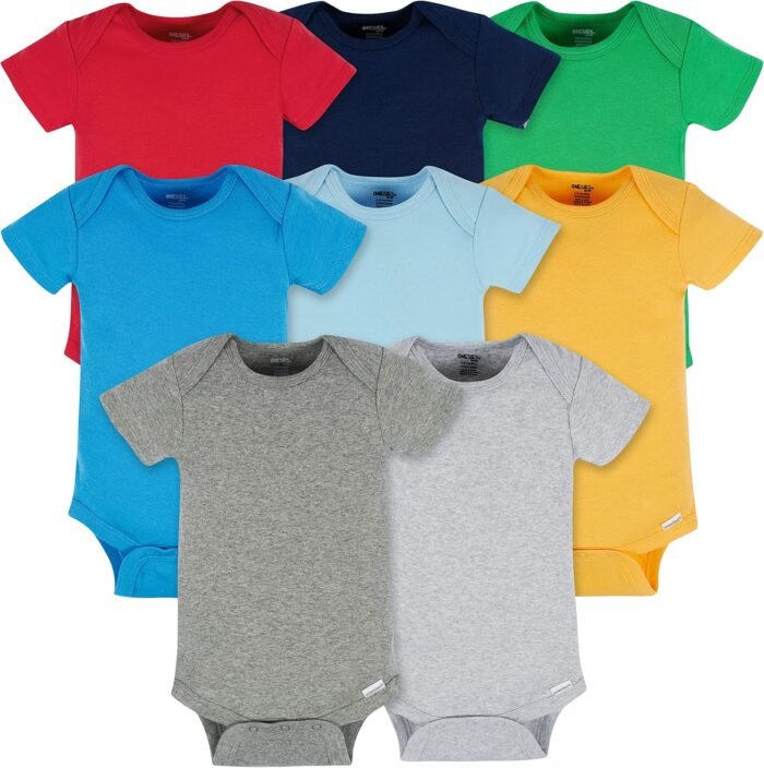 Onesies Brand baby-boys 8-pack Short Sleeve Mix & Match Bodysuits