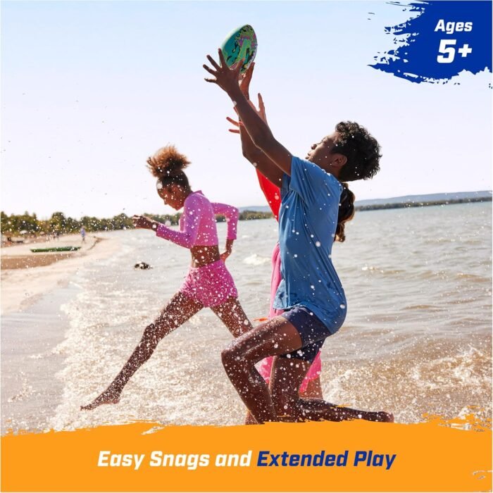 SwimWays Hydro Waterproof Football, Outdoor Games for Adults and Kids, Swimming Pool Accessories and Pool Party Games,9.25 Inches, Blue - Image 4