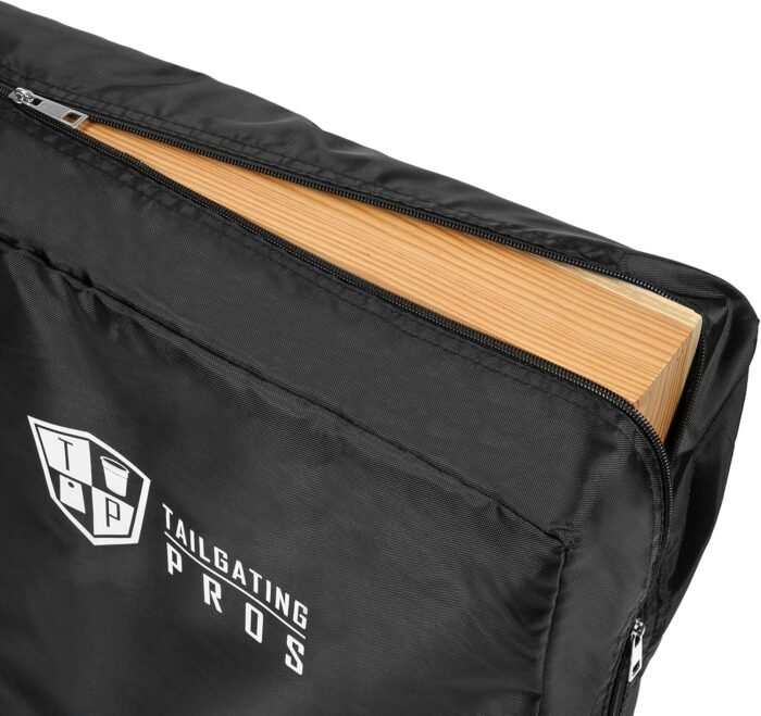 Tailgating Pros Lightweight Pyramid Design Cornhole Board Set w/Bean Bags and Carrying Case - 4'x2' Regulation Cornhole Game - Image 6