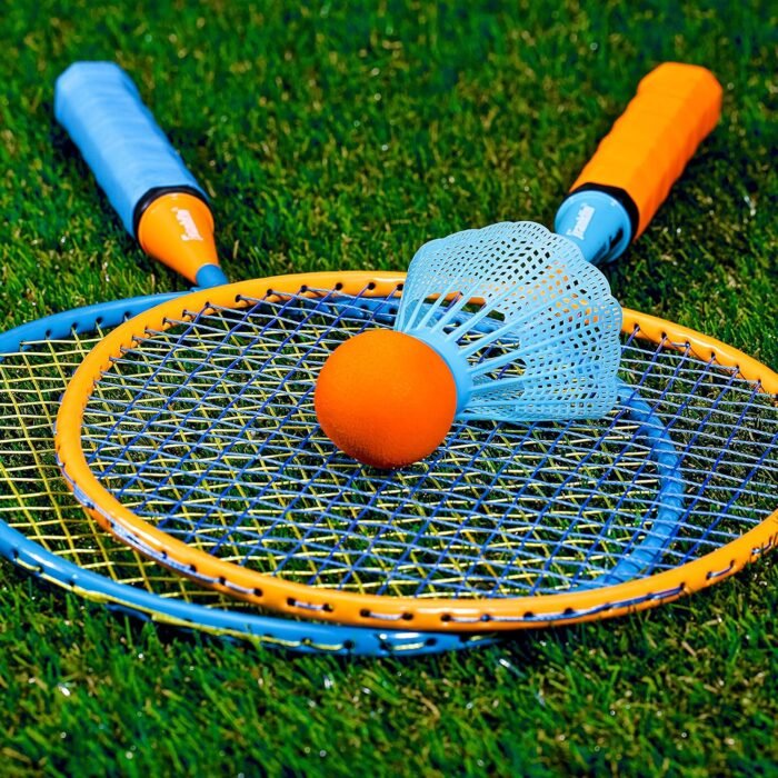 Franklin Sports Badminton Racket Set - Smashminton, Oversize - 2 Player Backyard Youth Set with Birdies for Kids - Image 6