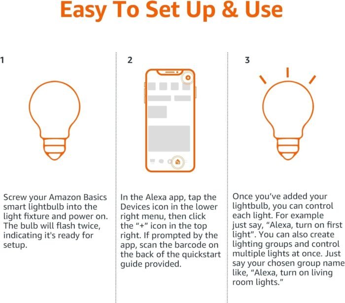 Echo Spot with Amazon Basics Smart Color Bulb - Image 5