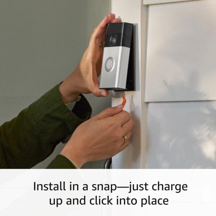 All-new Ring Battery Doorbell with Ring Stick Up Cam Battery (Black) and Ring Indoor Cam 2nd Gen (Black) - Image 6
