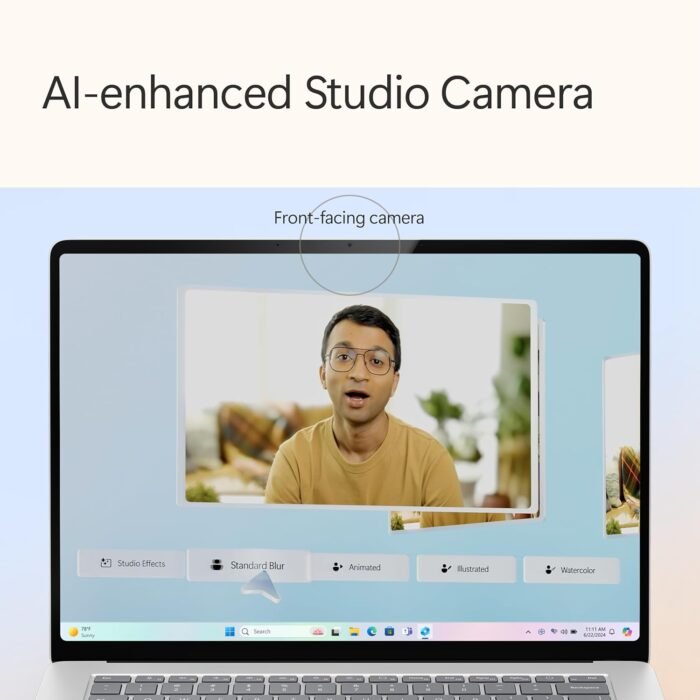 Microsoft Surface Laptop (2024), Windows 11 Copilot+ PC, 13.8" Touchscreen Display, Snapdragon X Elite (12 core), 16GB RAM, 1TB SSD Storage, Platinum - Image 6