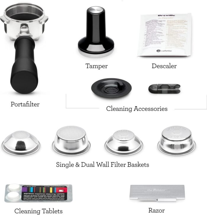 Breville the Bambino Plus Espresso Machine with Auto Milk Frother, Espresso Maker with Seconds Heat Up, Cappuccino & Latte Machine for Home, BES500BTR, Black Truffle - Image 7