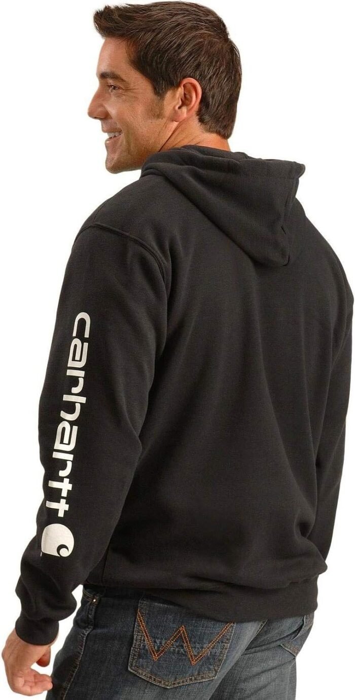 Carhartt Men's Loose Fit Midweight Logo Sleeve Graphic Sweatshirt - Image 3