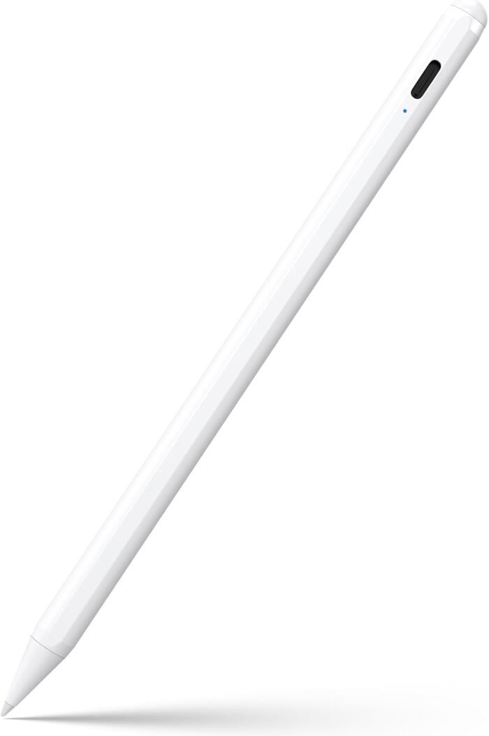 Stylus Pen for iPad 9th&10th Generation-2X Fast Charge Active Pencil Compatible with 2018-2024 Apple iPad Pro 11"/12.9"/M4, iPad Air 3/4/5/M2, iPad 6-10, iPad Mini 5/6 Gen-White