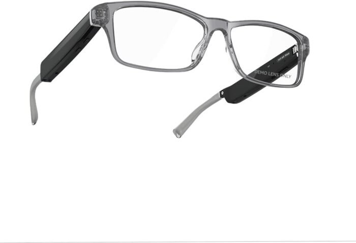 Amazon Echo Frames (3rd Gen) + Echo Pop | Smart glasses with Alexa | Modern Rectangle frames in Charcoal Gray with prescription ready lenses - Image 7