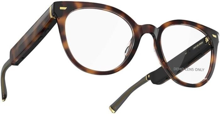 Amazon Echo Frames (3rd Gen) + Echo Pop | Smart Glasses with Alexa | Cat Eye frames in Brown Tortoise with prescription ready lenses - Image 7