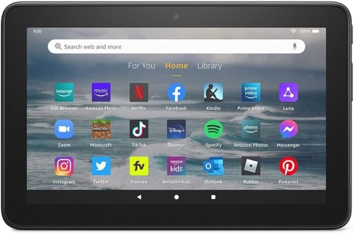 Fire 7 tablet (16 GB, Black, Ad-Supported) + Amazon Standing Case (Black) + Screen Protector (2-Pack)