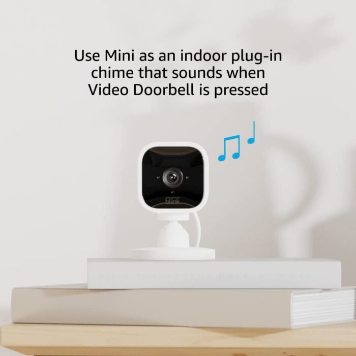 Blink Video Doorbell (Black) + Mini Camera with Sync Module 2 (White) | Two-Way Audio, HD Video, Motion and Chime Alerts | Alexa Enabled - Image 3