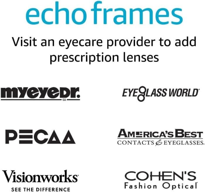Amazon Echo Frames (3rd Gen) + Echo Pop | Smart glasses with Alexa | Modern Rectangle frames in Charcoal Gray with prescription ready lenses - Image 8